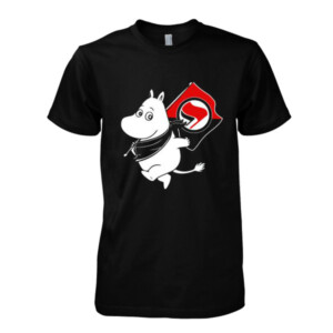 Antifa Moomin Anti-Fascist T-Shirt