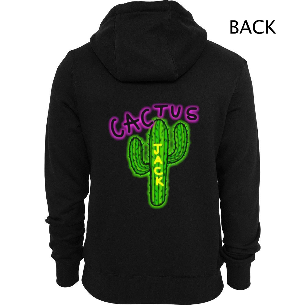 cactus jack hoodie black