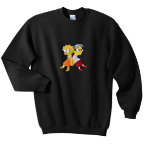Lisa Simpson and Milhouse Cute Sweatshirt