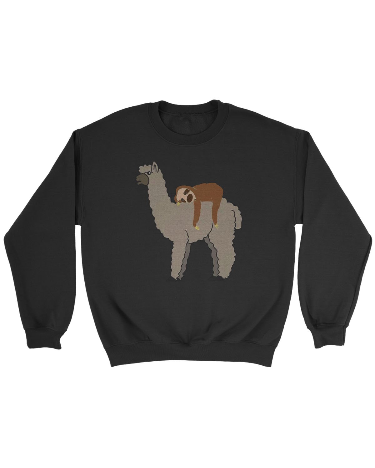 Cute Sloth And Adorable Llama Sweatshirt